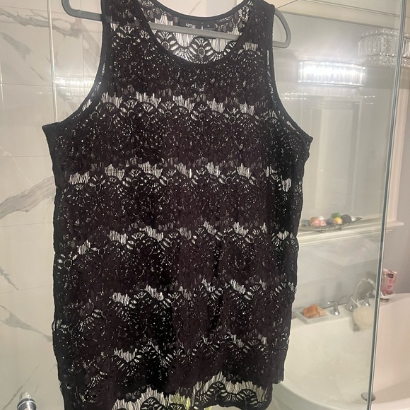 APT 9 lace tank top pool cover up size extra large - Picture 14 of 15